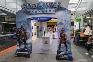 God of War Ragnarok exhibition entrance