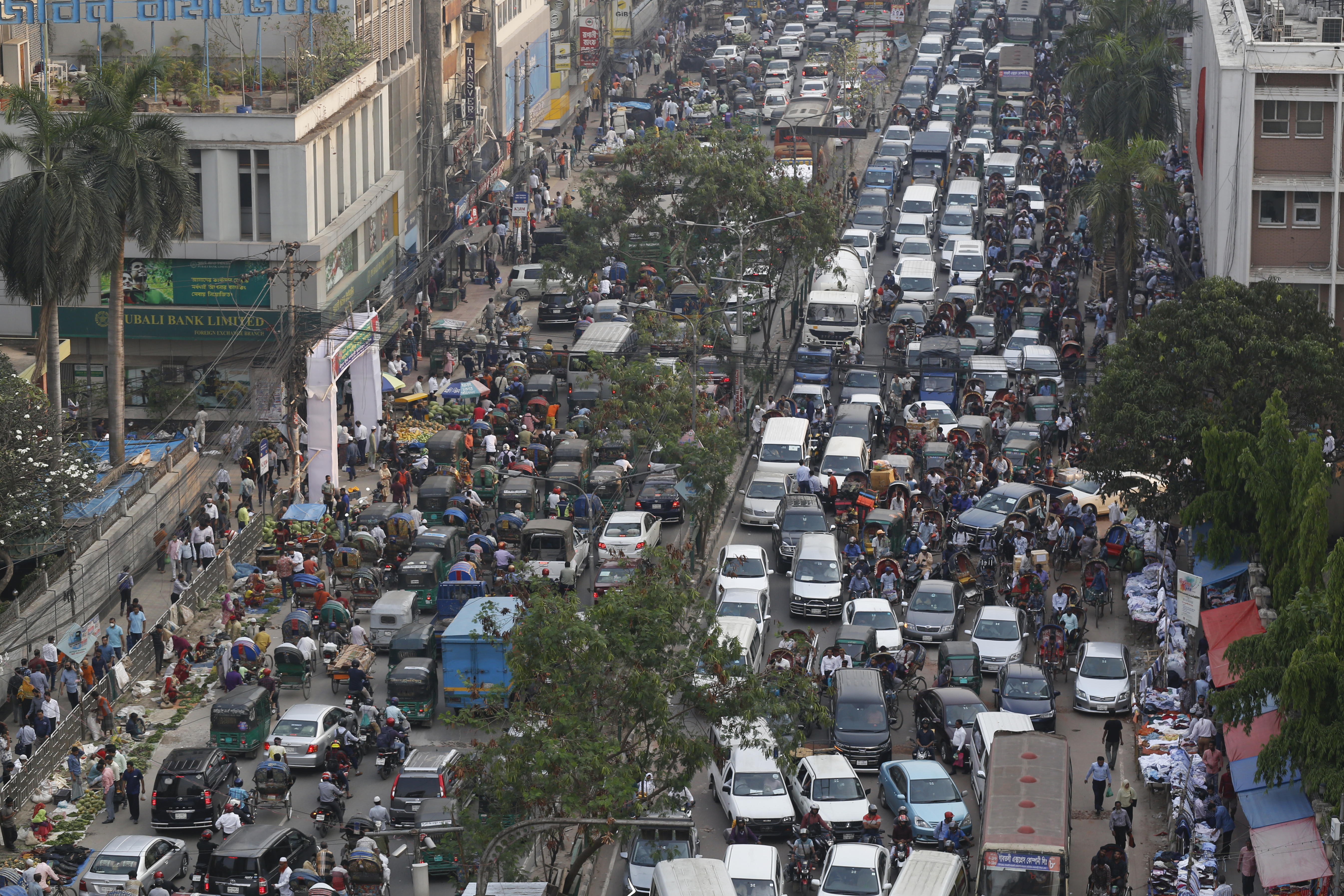 Kemacetan Lalu Lintas di Dhaka, Bangladesh